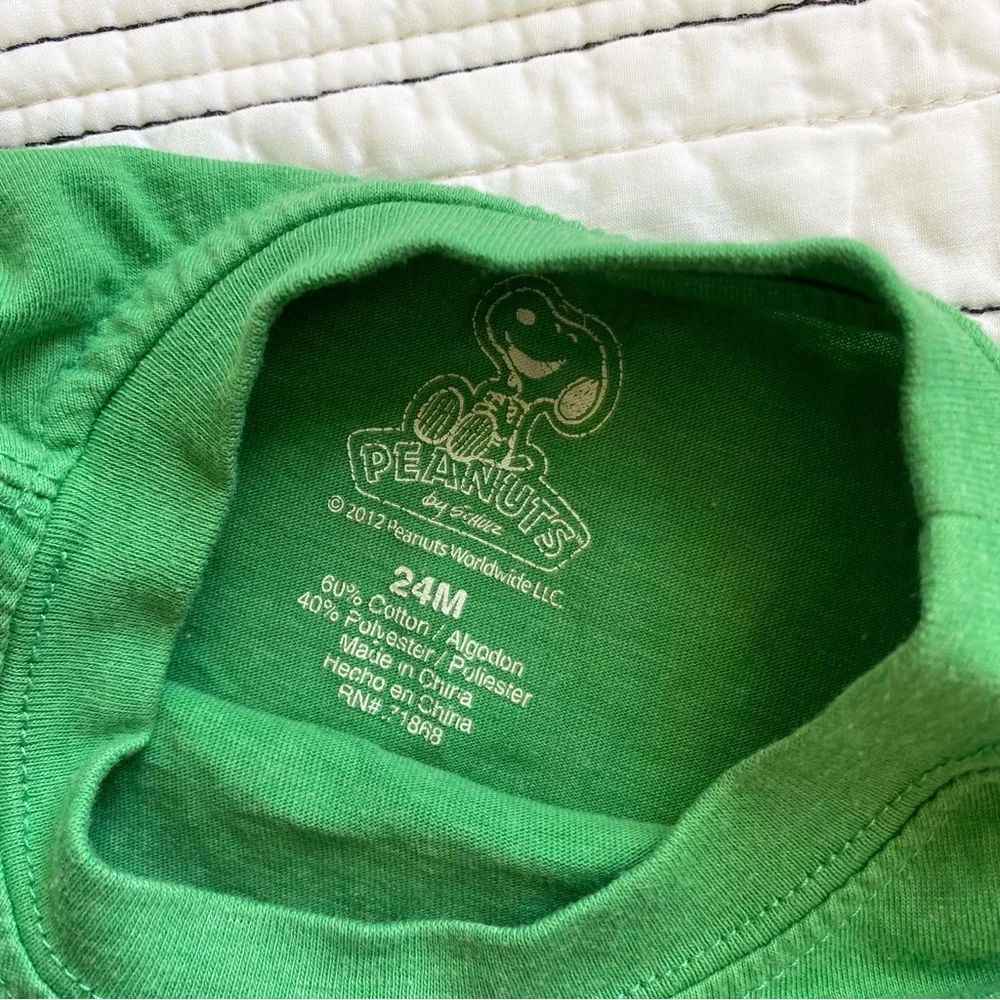 Peanuts Charlie Brown Christmas Vintage Layered Holiday Tee Shirt 24 months